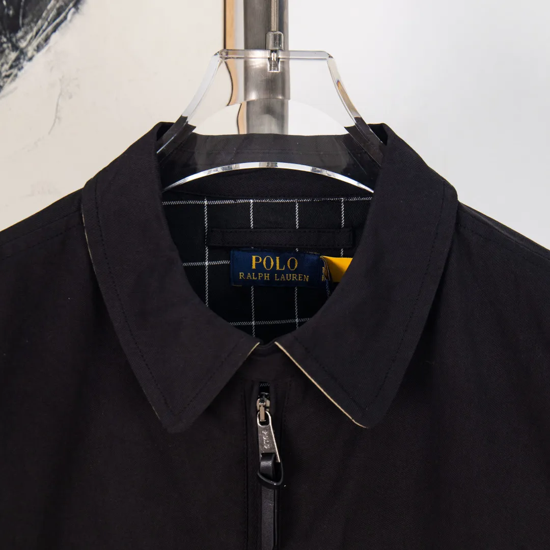 P380 zp version [exclusive supply] - Ralph Lauren/Ralph Lauren classic evergreen 2.5 plaid lining contrast lapel veteran casual jacket - 40 count high-density fine bias sand washing on the face 2.5 linear plaid lining ✅ - POLO brand zipper dark and light two-color buttons ✅ - Contrast color cloth lapel with internal storage pocket ✅ -Ralph Lauren/Ralph Lauren classic unisex veteran zipper jacket High-grade solid-color plaid lining High-count smooth fabric Regular lapel style with hidden zipper Elastic hem Casual style Very suitable for unisex wear Suitable for both men and women Good for commuting Classic and durable Color: Black Khaki Navy Size: S M L XL Number: WW10735